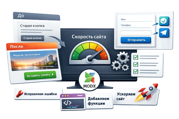Доработка сайта на MODX